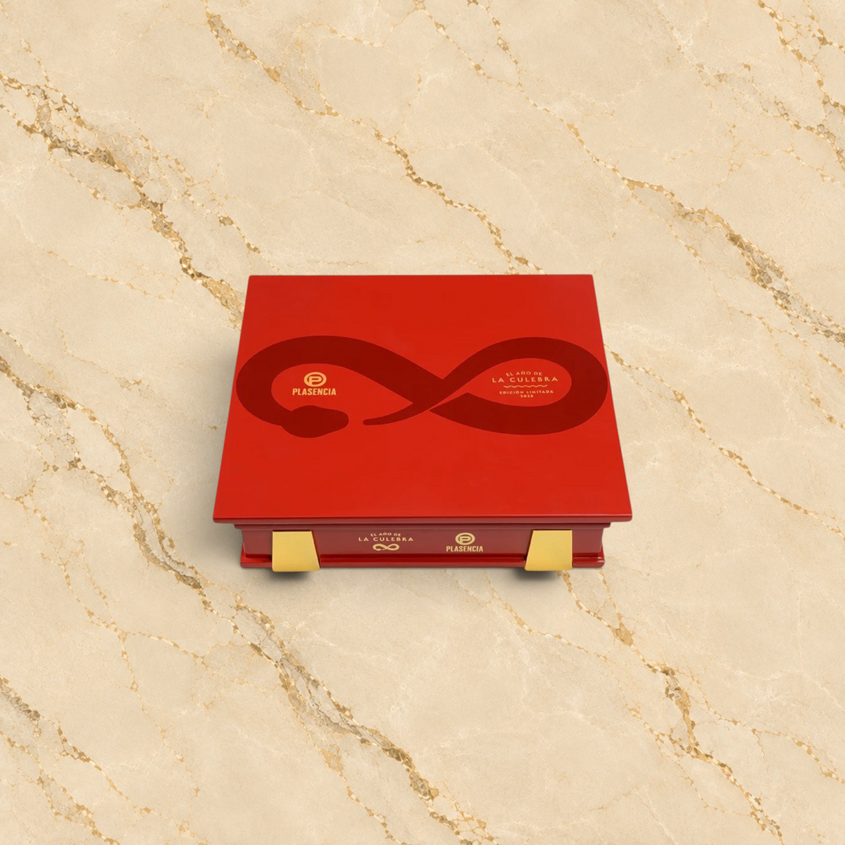 Arcadia Cigars Church Street Plasencia El Año De La Culebra 2025 limited edition cigar box in vibrant red