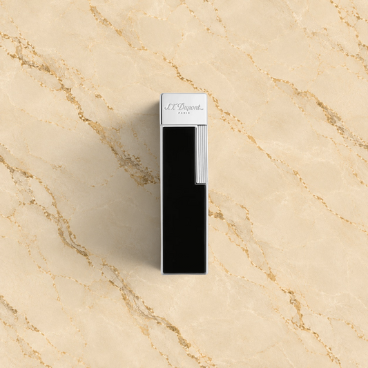 S.T. Dupont Twiggy Blue & Chrome Lighter