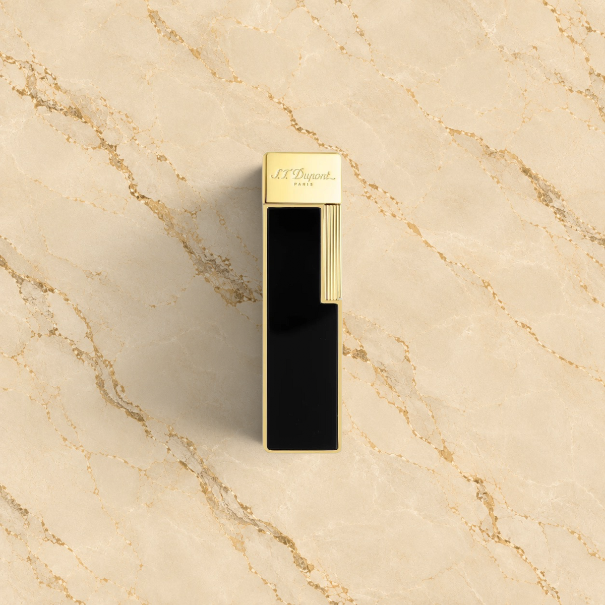 S.T. Dupont Twiggy Blue & Chrome Lighter